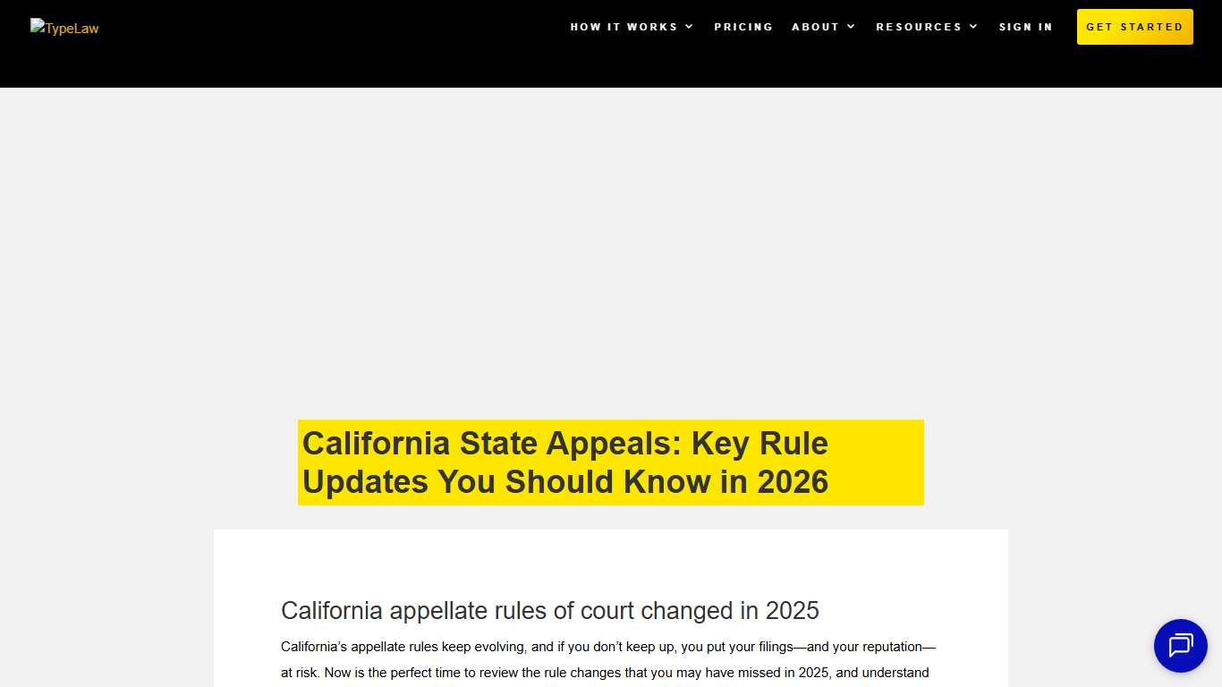 California State Appeals: Key Rule Updates You Should Know in 2026 - TypeLaw